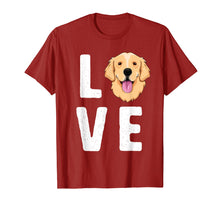 Load image into Gallery viewer, LOVE Golden Retrievers T-Shirt for Women KIds Dog Pet Gift
