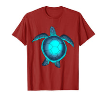 Load image into Gallery viewer, Turquoise Blue Sea Turtle Watercolor Lover Gift Cool T-shirt
