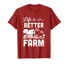Load image into Gallery viewer, Life Is Better On The Farm Farmer T-Shirt
