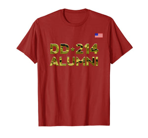 DD-214 Alumni T shirt Retirement Military Discharge DD214