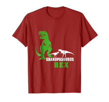 Load image into Gallery viewer, Grandpasaurus T shirt T rex Grandpa Saurus Dinosaur Men Dad
