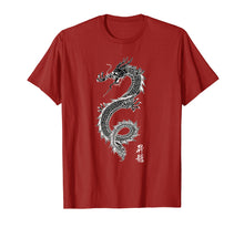 Load image into Gallery viewer, Chinese Dragon Gift T Shirt, Asian Dragon Art, Dk
