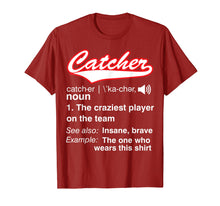 Load image into Gallery viewer, Softball, Baseball Catcher T shirt,Vintage funny Definition
