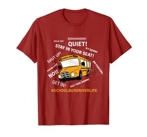 Funny Yellow School Bus Driver Shirt | Gift Men Women Humor