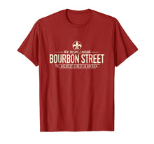 Load image into Gallery viewer, Bourbon Street New Orleans Louisiana Distressed T-Shirt
