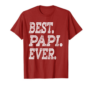 Best Papi Ever T-Shirt Fathers Day Gifts Dad Grandpa Men