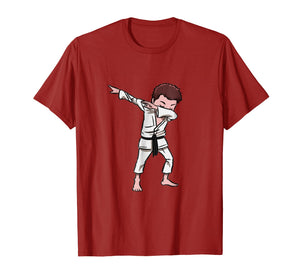 Karate Taekwondo Dabbing Boy Funny Dab T-shirt for kids