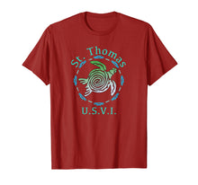 Load image into Gallery viewer, St. Thomas USVI T-Shirt Vintage Tribal Turtle Gift TShirt
