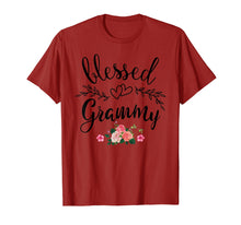 Load image into Gallery viewer, Blessed Grammy Shirt Grandma with floral Mother&#39;s Day T-Shirt
