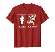 Load image into Gallery viewer, Math Teacher Unicorn Dabbing Funny T Shirt Gifts Dab Dabs
