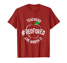 Load image into Gallery viewer, Teacher Support Red for Ed T Shirt
