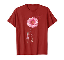 Load image into Gallery viewer, Never give up t-shirt Breast Cancer daisy flower woman T-Shirt
