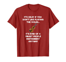 Load image into Gallery viewer, Violin T-Shirt - Funny Smart Violinist Violin Player
