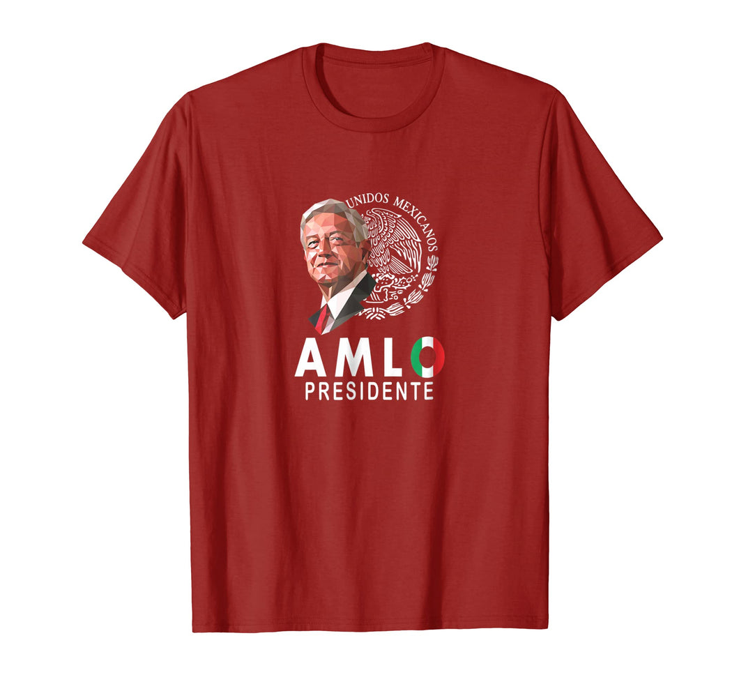 Playera AMLO presidente, para las elecciones de Mexico 2018.