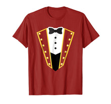 Load image into Gallery viewer, Circus Ringmaster Costume Showman Party Red Shirt
