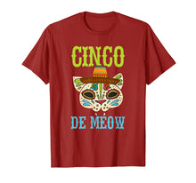 Load image into Gallery viewer, Cinco De Mayo Shirt Cinco De Meow Cat Skull Funny Kids Tees
