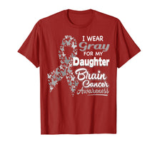Load image into Gallery viewer, I wear Gray for my Daughter - Brain Cancer Awareness shirt
