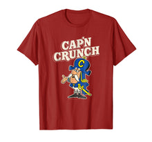 Load image into Gallery viewer, Cap'n Crunch Retro Cap'n with White 2D Logo T-shirt
