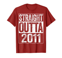 Load image into Gallery viewer, Straight Outta 2011 T-Shirt 8th Birthday Gift Shirt
