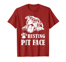 Load image into Gallery viewer, Funny Dog Pitbull Resting Pit Face T-Shirt
