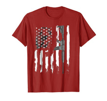 Load image into Gallery viewer, AR-15 Rifle American flag T-Shirt
