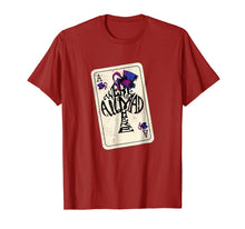 Load image into Gallery viewer, Mad Hatter We're All Mad Here Ace of Spades T-Shirt
