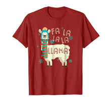 Load image into Gallery viewer, Fa La La La Llama T-Shirt - Cute Llama Christmas Shirt
