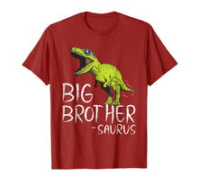 Load image into Gallery viewer, Big Brother-saurus Dinosaur Gift Shirt for Toddler and Boy
