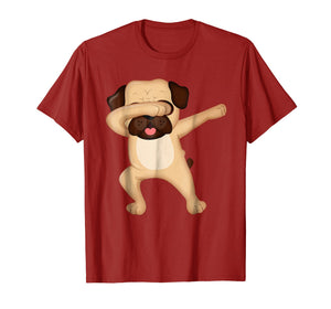 Dabbing Pug Shirt - Funny Cute Pug Dab Tshirt Gift