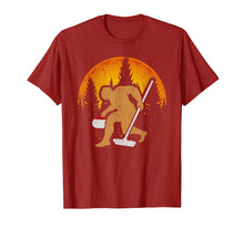 Load image into Gallery viewer, Curling Bigfoot T-Shirt, Funny Cute Winter Sport Gift Idea
