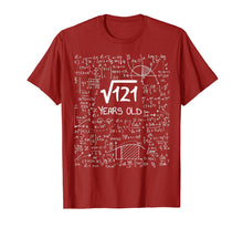Load image into Gallery viewer, Square Root of 121: 11 Years Old, 11th Birthday Gift T-Shirt
