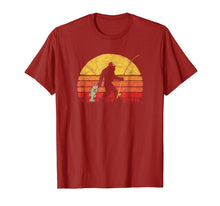 Load image into Gallery viewer, Bass Fishing Funny Bigfoot in Trucker Hat Retro T-Shirt
