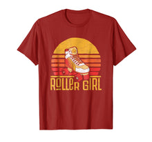 Load image into Gallery viewer, Seventies Roller Girl Skating Shirt - RetroRoller Skate
