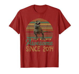5th Birthday Gift Shirt Dinosaur 5 Year Old Tshirt