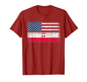 Polish Roots American Grown Poland Usa Flag Polska America