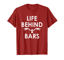 Load image into Gallery viewer, Life Behind Bars - Funny Biker and Cyclist Gifts T-Shirt
