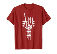 Load image into Gallery viewer, Rock &amp; Roll Skeleton Guitar Music Lover Gift T-Shirt-280251
