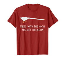 Load image into Gallery viewer, Mess With the Honk You Get the Bonk Goose Meme T-Shirt-987056
