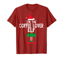 Load image into Gallery viewer, I'm The Coffee Lover Elf Family Matching Christmas Tshirt T-Shirt
