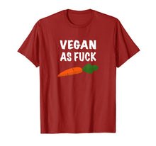 Load image into Gallery viewer, Vegan as Fuck Carrot Healthy Lifestyle T-Shirt
