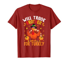 Load image into Gallery viewer, Funny Thanksgiving Kids Gift Will Trade Brother For Turkey T-Shirt
