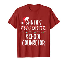 Load image into Gallery viewer, Santas Favorite School Counselor Pajamas Christmas Xmas T-Shirt
