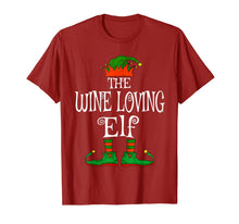 Load image into Gallery viewer, The Wine Loving Elf Family Matching Funny Christmas Gift T-Shirt
