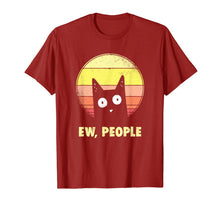 Load image into Gallery viewer, Ew, People Vintage Funny Cat Lover Gift, Graphic Cat T-Shirt-193586
