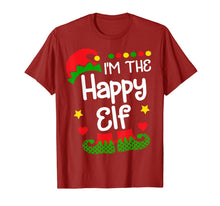 Load image into Gallery viewer, I'm The Happy Elf Shirt Christmas Family Elf Costume T-Shirt
