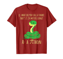 Load image into Gallery viewer, Python Pithon Pi Symbol Funny Math Teacher Pi Day Shirt T-Shirt-115441
