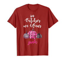 Load image into Gallery viewer, In October We Wear Pink Pumpkin Gift Breast Cancer Awareness T-Shirt
