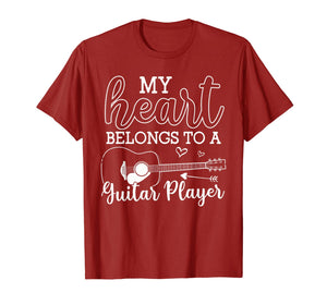 I Love My Guitar Player Husband Wife Gifts Valentines Gift T-Shirt-4034919