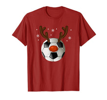 Load image into Gallery viewer, Soccer Reindeer Christmas Funny Sport Ball Xmas Gift T-Shirt
