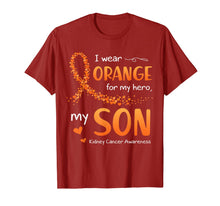 Load image into Gallery viewer, I Wear Orange For Son Kidney Cancer Awareness T-Shirt-3340464
